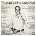 LPCohen Leonard / Live Songs / Vinyl